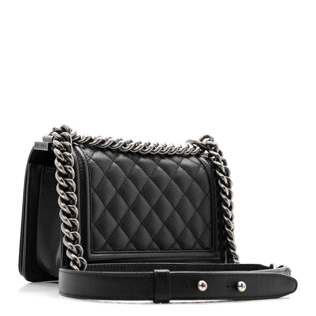 Chanel Caviar Quilted Small Boy Flap Black