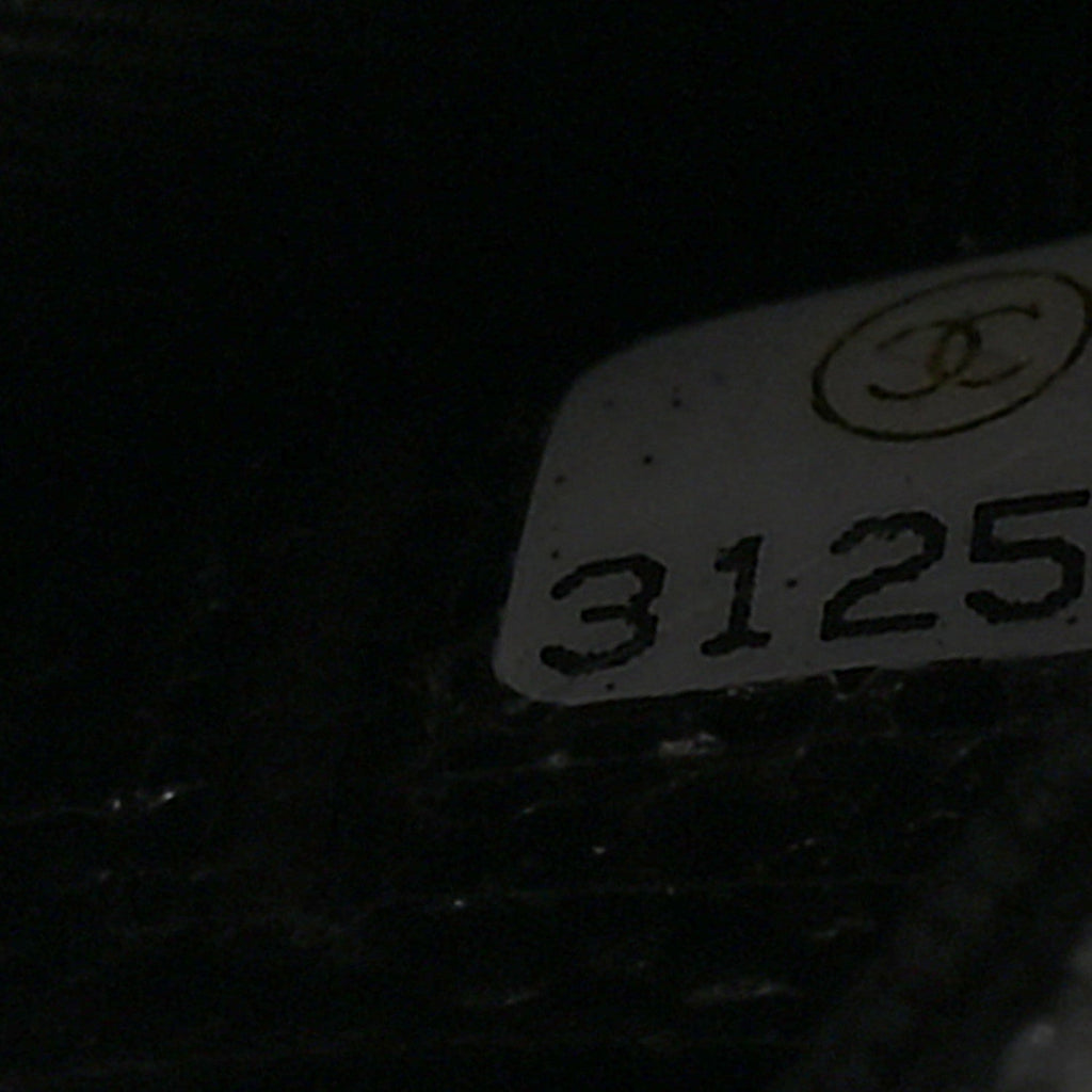 Chanel Caviar Fabric Graffiti Foldable Tote Bag With Chain Black Multicolor