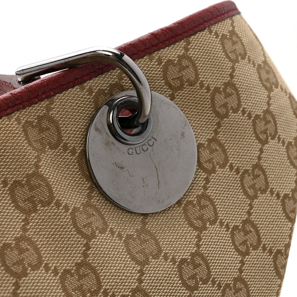 Gucci Monogram Large Eclipse Tote Red