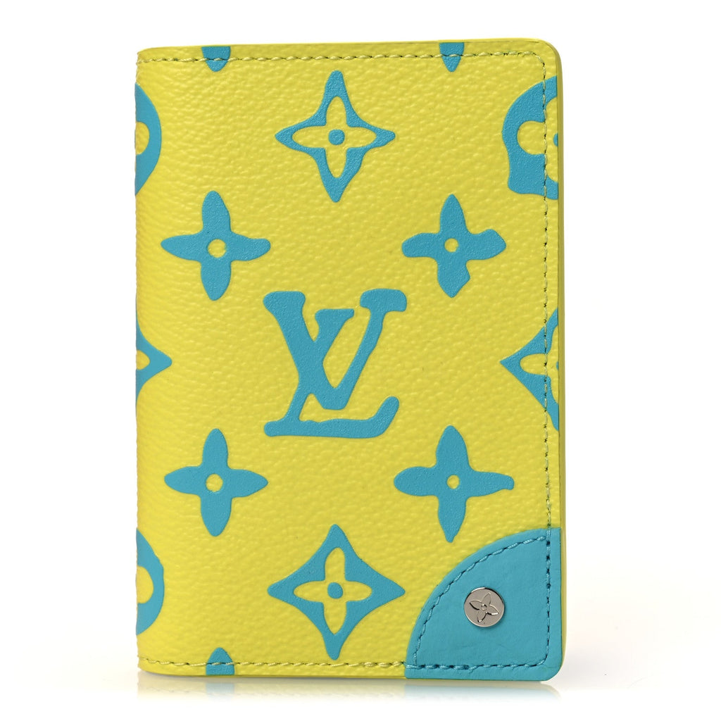 Louis Vuitton Monogram Playground Pocket Organizer Lime