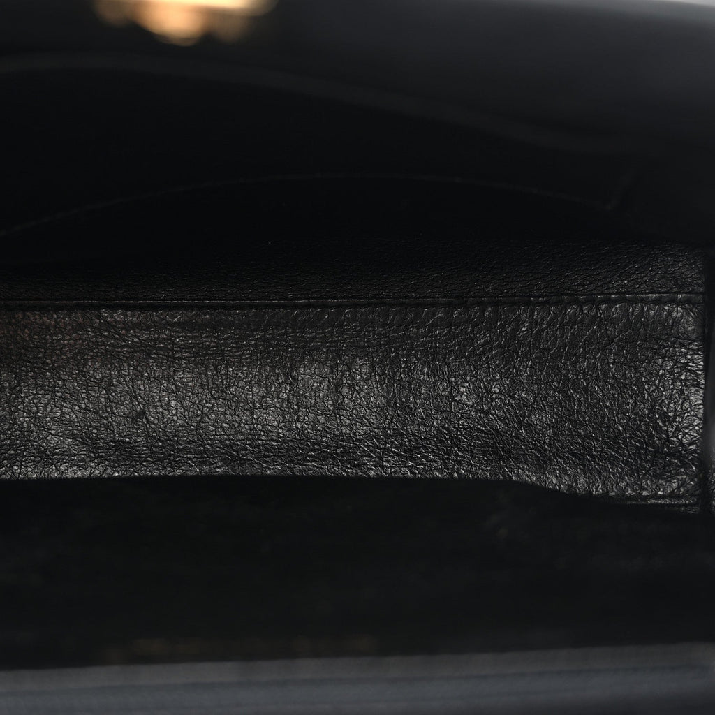 Chanel Lambskin Stitched Small Tote Black
