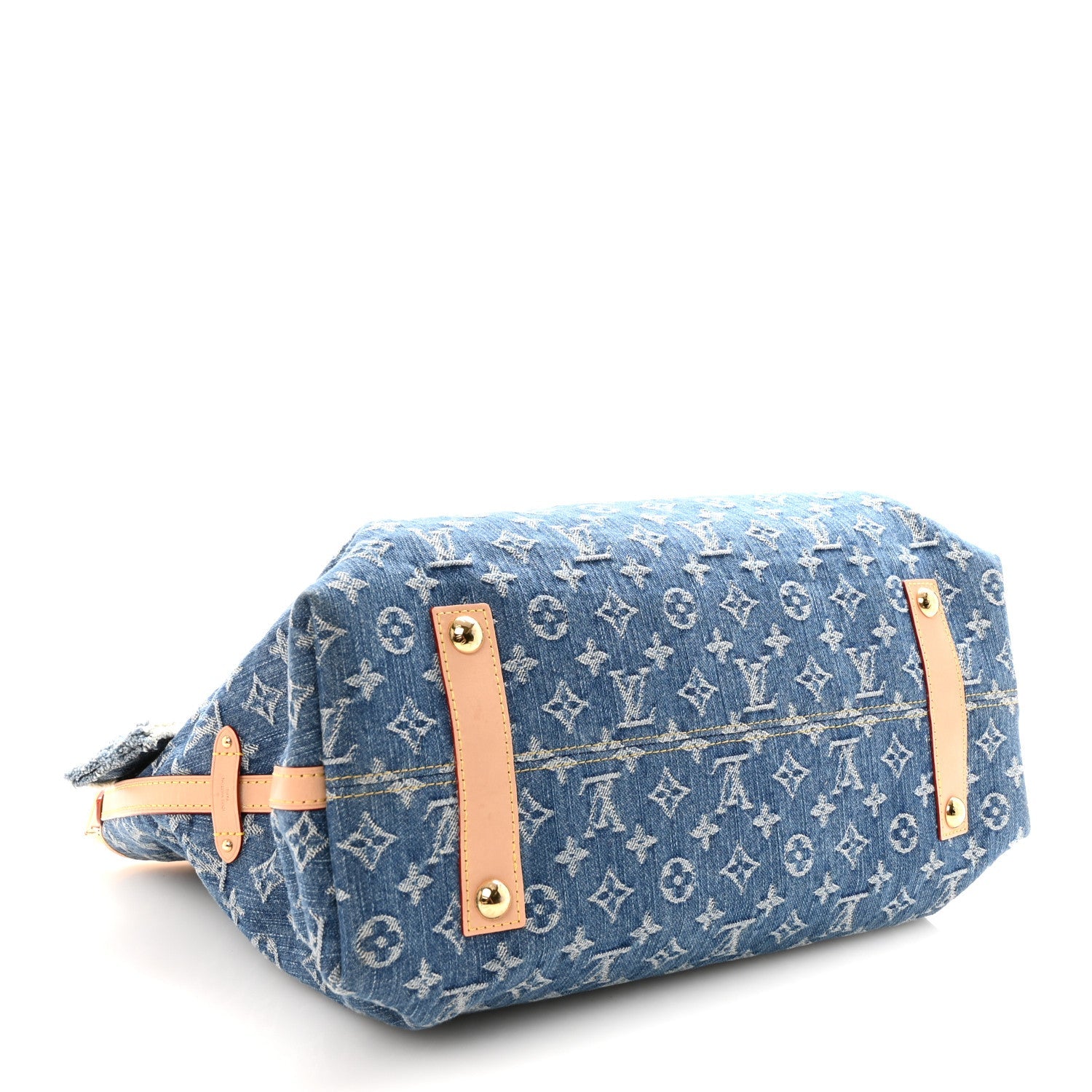 Louis Vuitton Monogram Denim CarryAll MM Blue