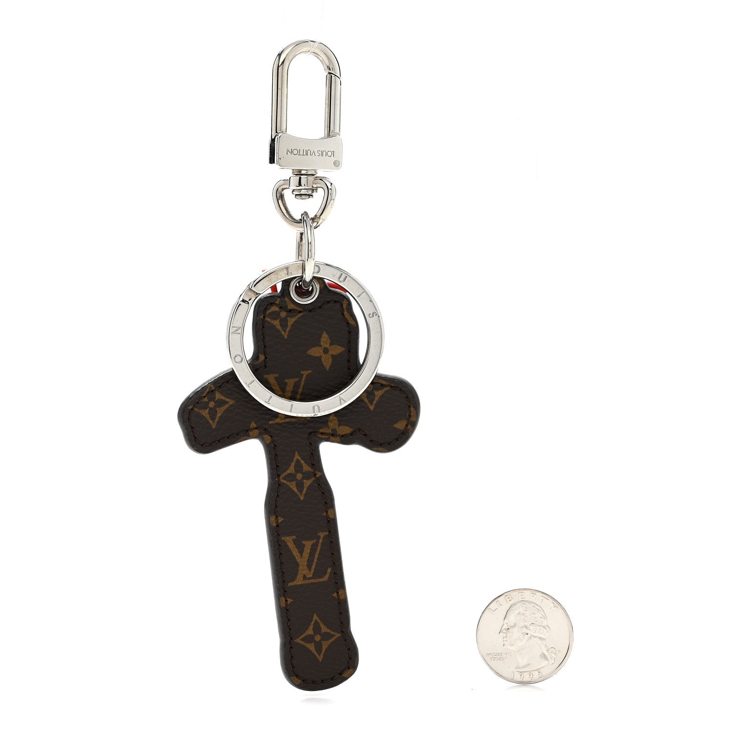 Louis Vuitton Calfskin Monogram Hammer Bag Charm Key Holder