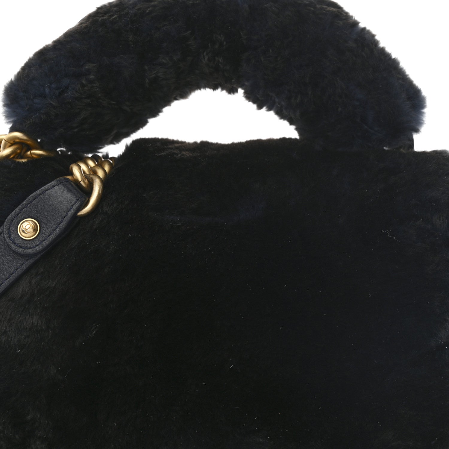 Chanel Orylag Medium Boy Top Handle Flap Navy