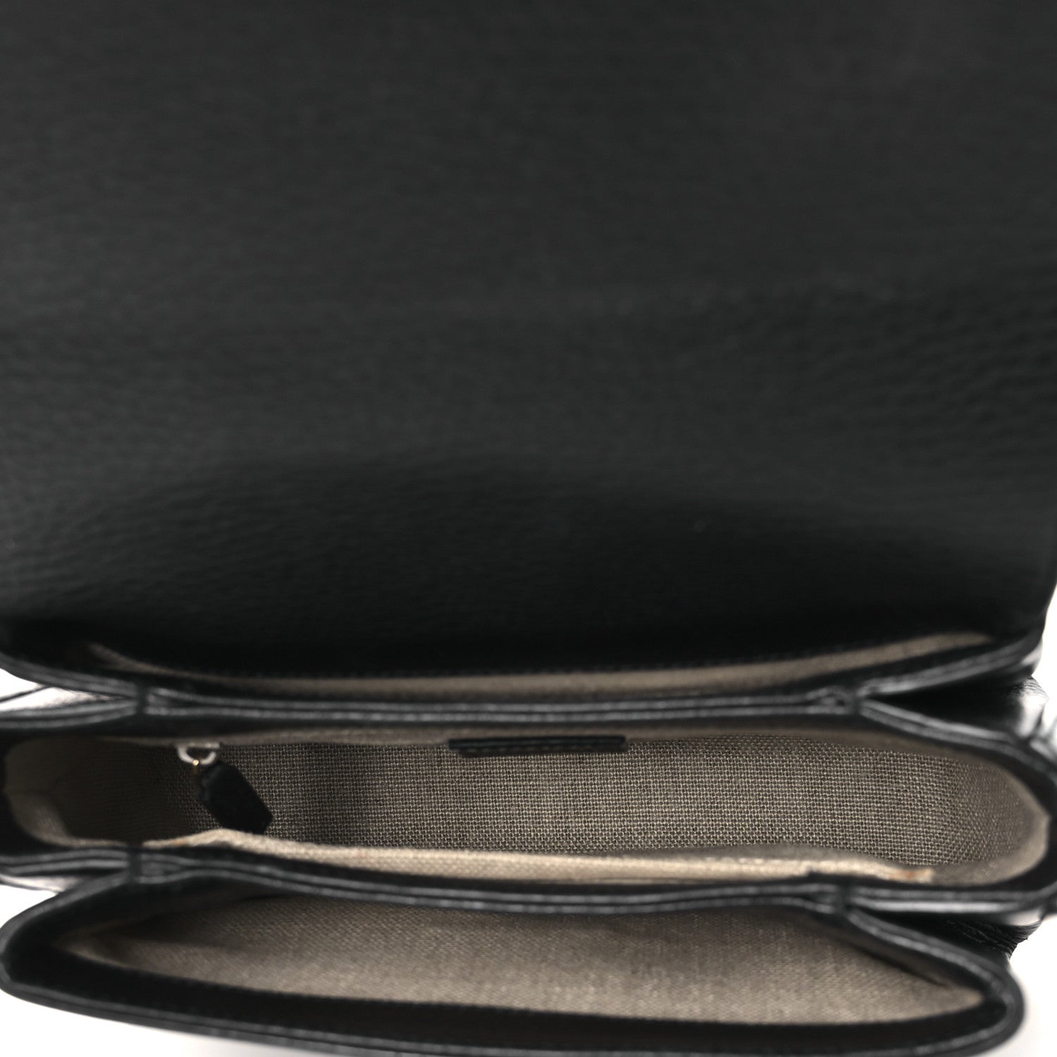 Gucci Dollar Calfskin Interlocking G Crossbody Bag Black