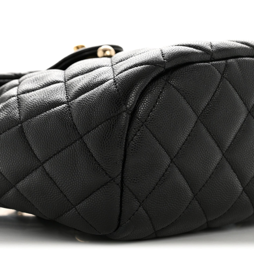 Chanel Caviar Quilted Mini Urban Spirit Backpack Black