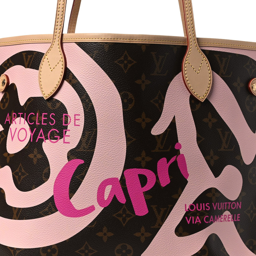 Louis Vuitton Monogram Tahitienne Capri Neverfull MM