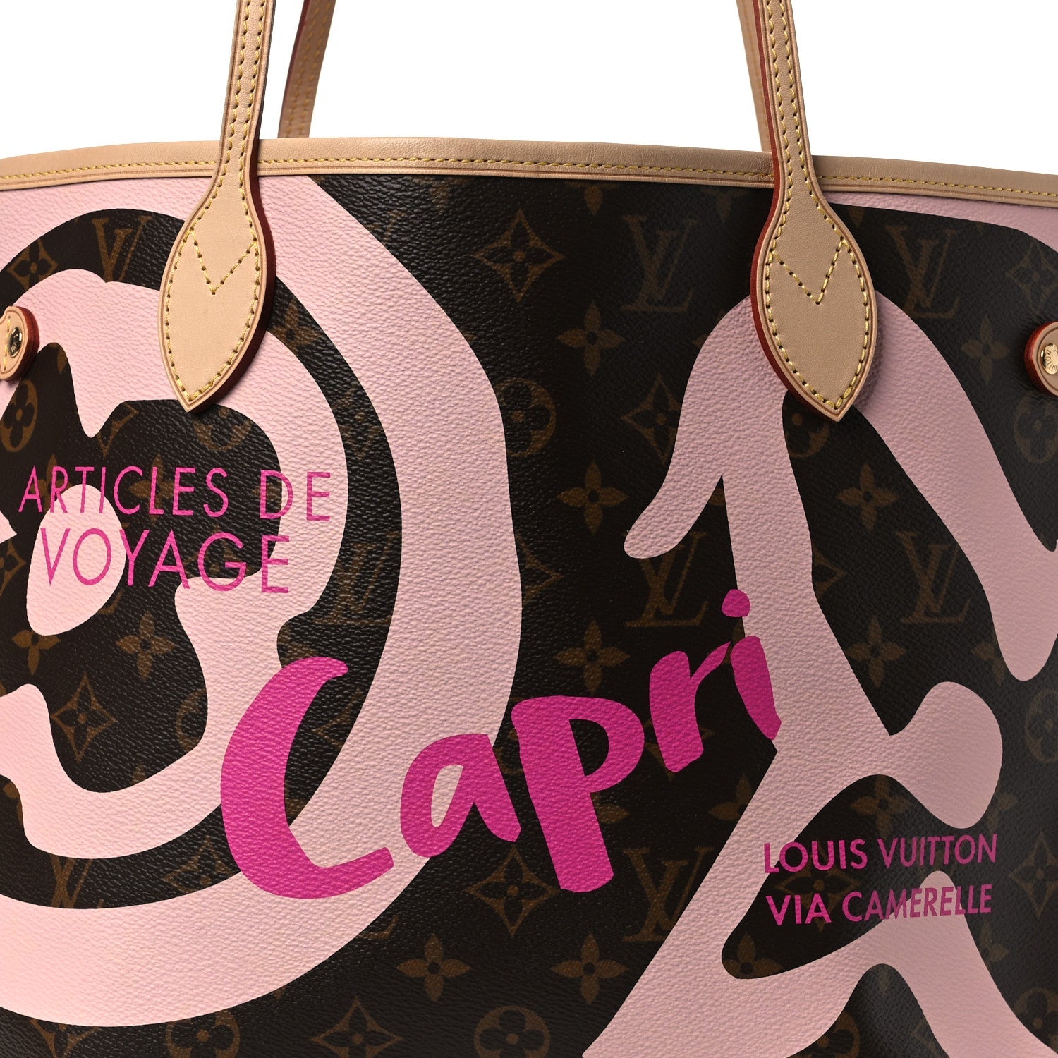 Louis Vuitton Monogram Tahitienne Capri Neverfull MM