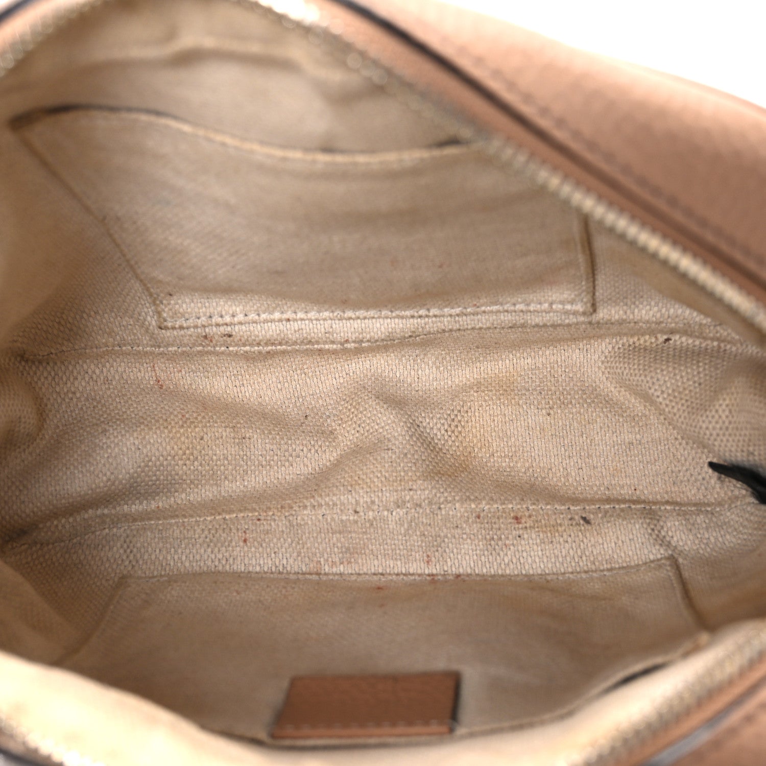 Gucci Pebbled Calfskin Small Soho Disco Bag Rose Beige
