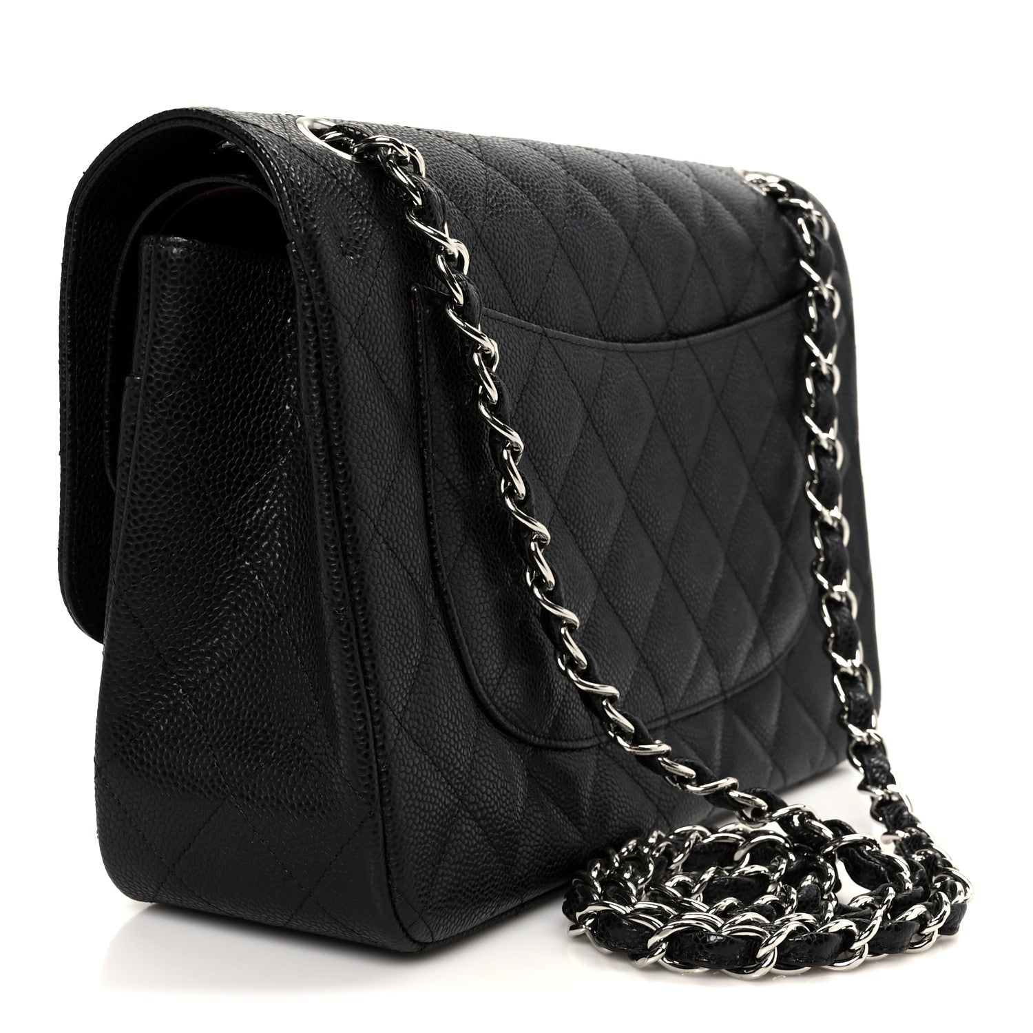 Chanel Caviar Quilted Jumbo Double Flap Black
