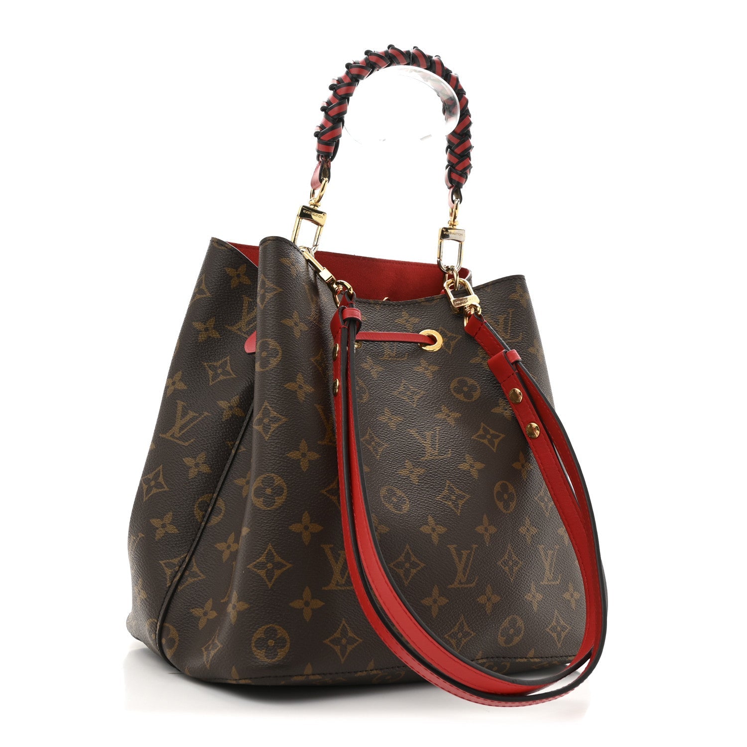 Louis Vuitton Monogram Braided Neonoe Coquelicot