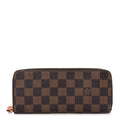 Louis Vuitton Damier Ebene Clemence Wallet Cherry