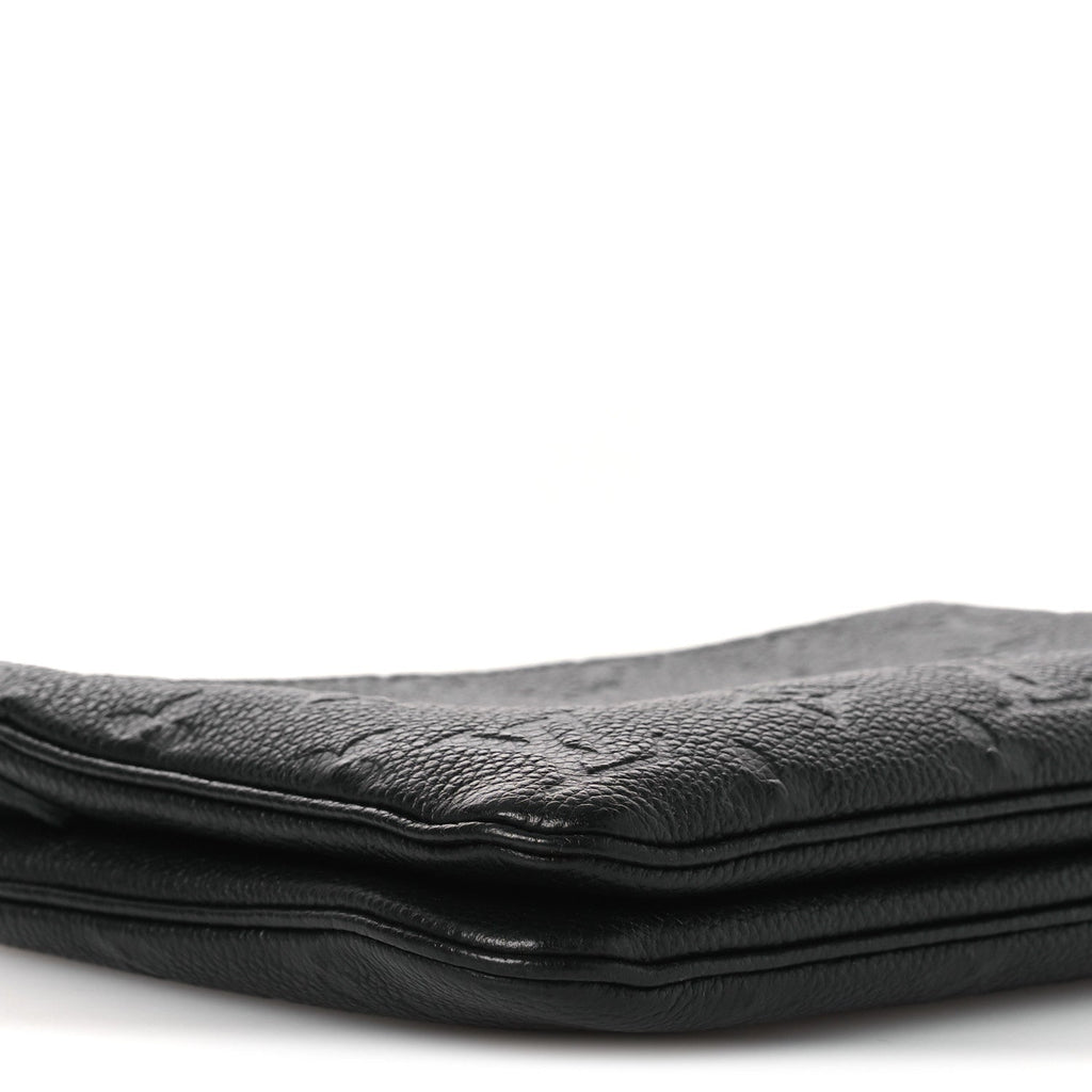 Louis Vuitton Empreinte Double Zip Pochette Black