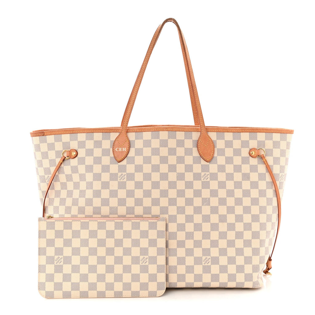 Louis Vuitton Damier Azur Neo Neverfull GM Rose Ballerine