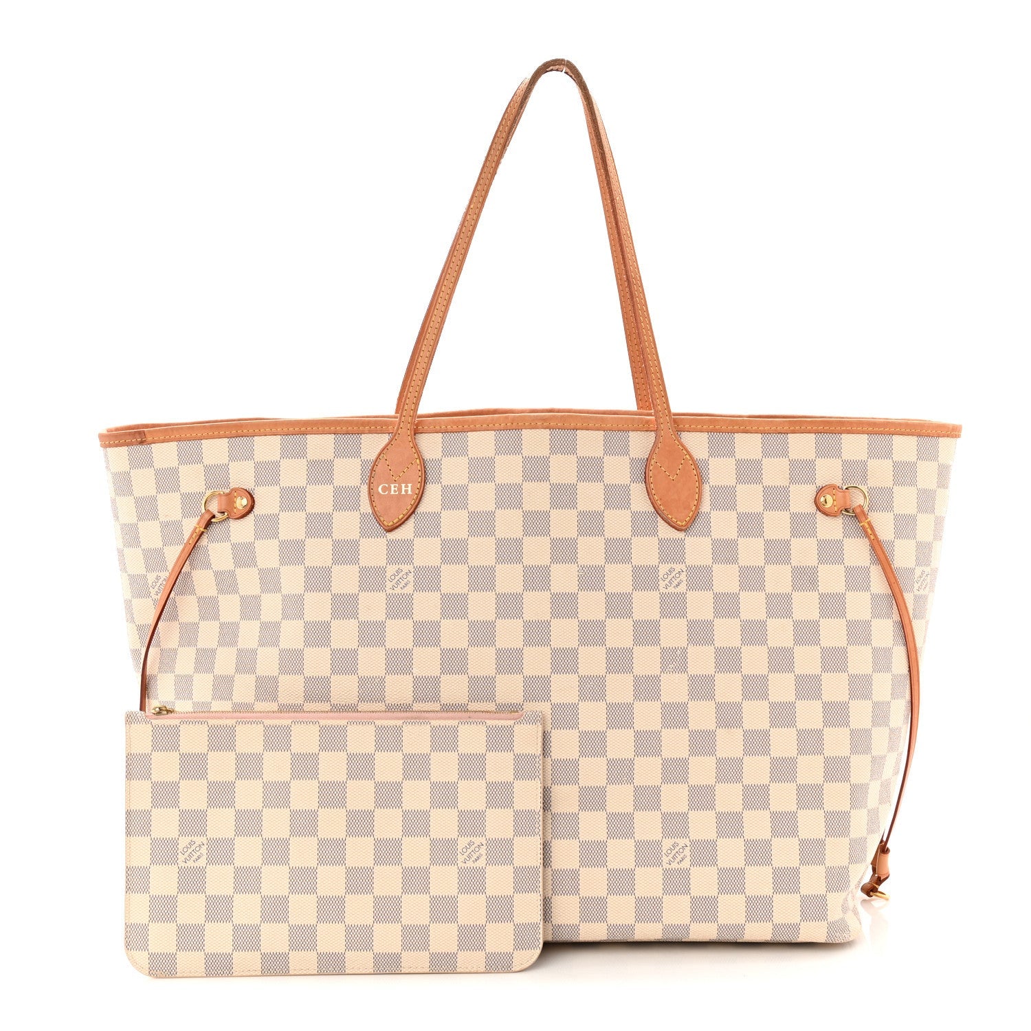 Louis Vuitton Damier Azur Neo Neverfull GM Rose Ballerine
