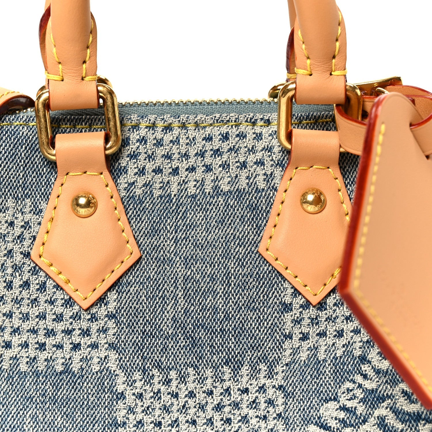 Louis Vuitton Damier Denim 3D Speedy Bandouliere 18 Bleu