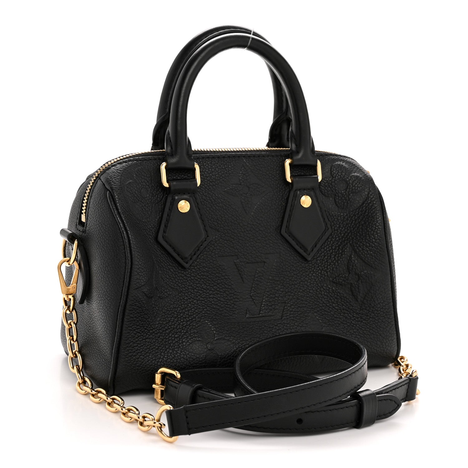 Louis Vuitton Empreinte Monogram Giant Speedy Bandouliere 20 Black