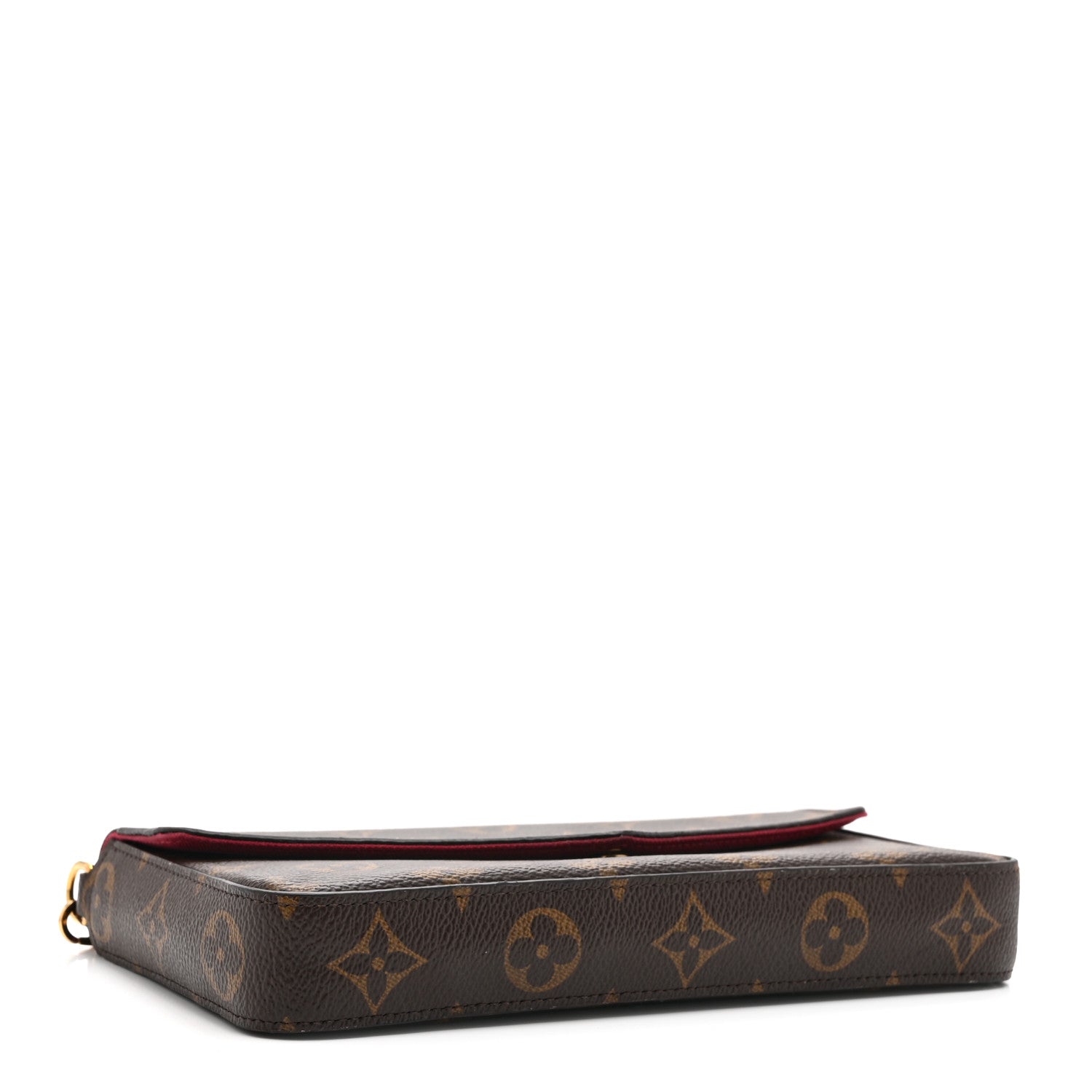 Louis Vuitton Monogram Pochette Felicie Chain Wallet Fuchsia