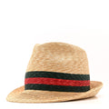 Gucci Abaca Straw Web Fedora Hat M