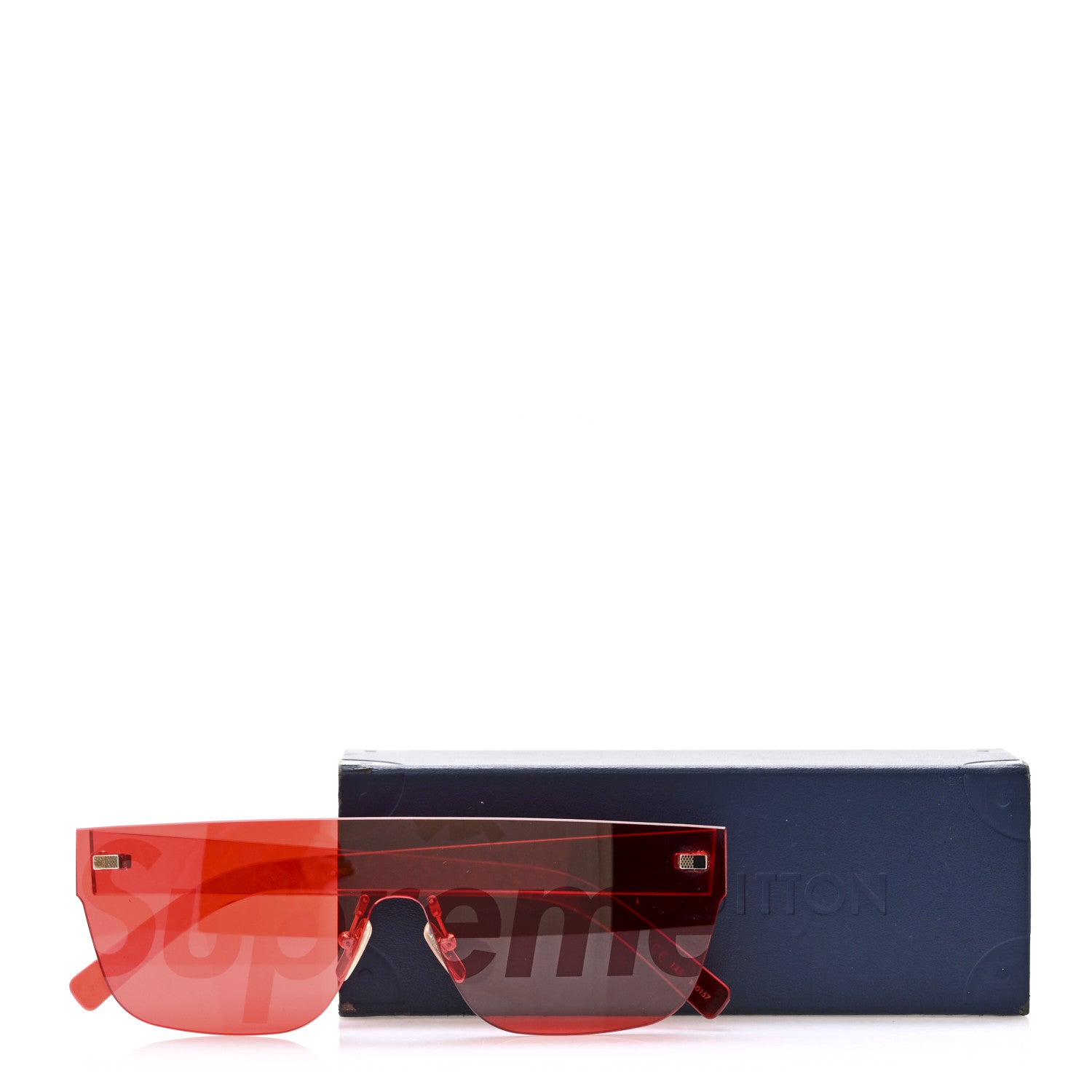 Louis Vuitton X SUPREME City Mask Sunglasses Coquelicot