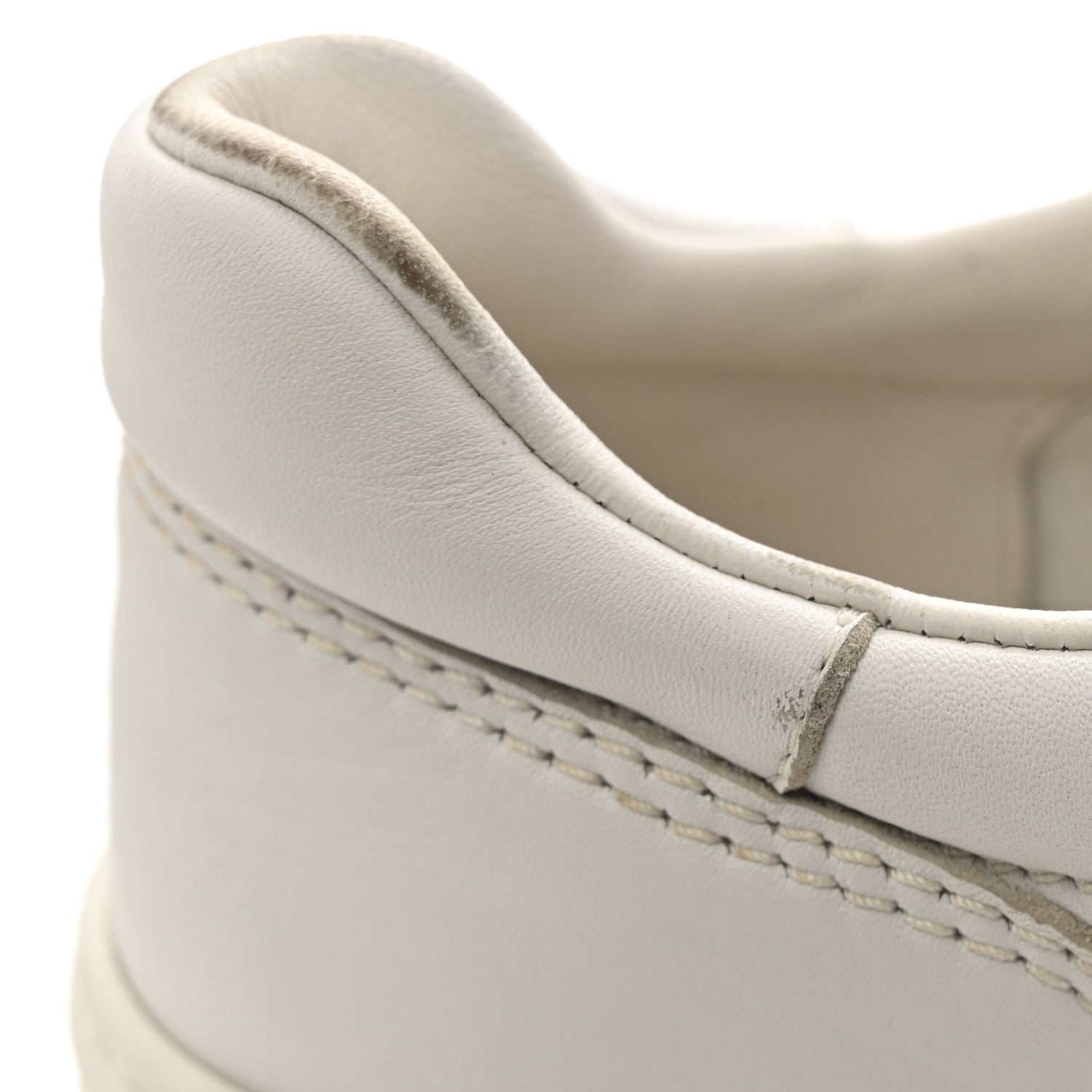 Calfskin Womens CC Logo Sneakers 38.5 White