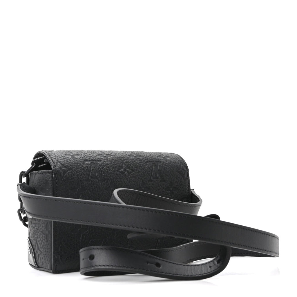Louis Vuitton Taurillon Monogram Steamer Wearable Wallet Black