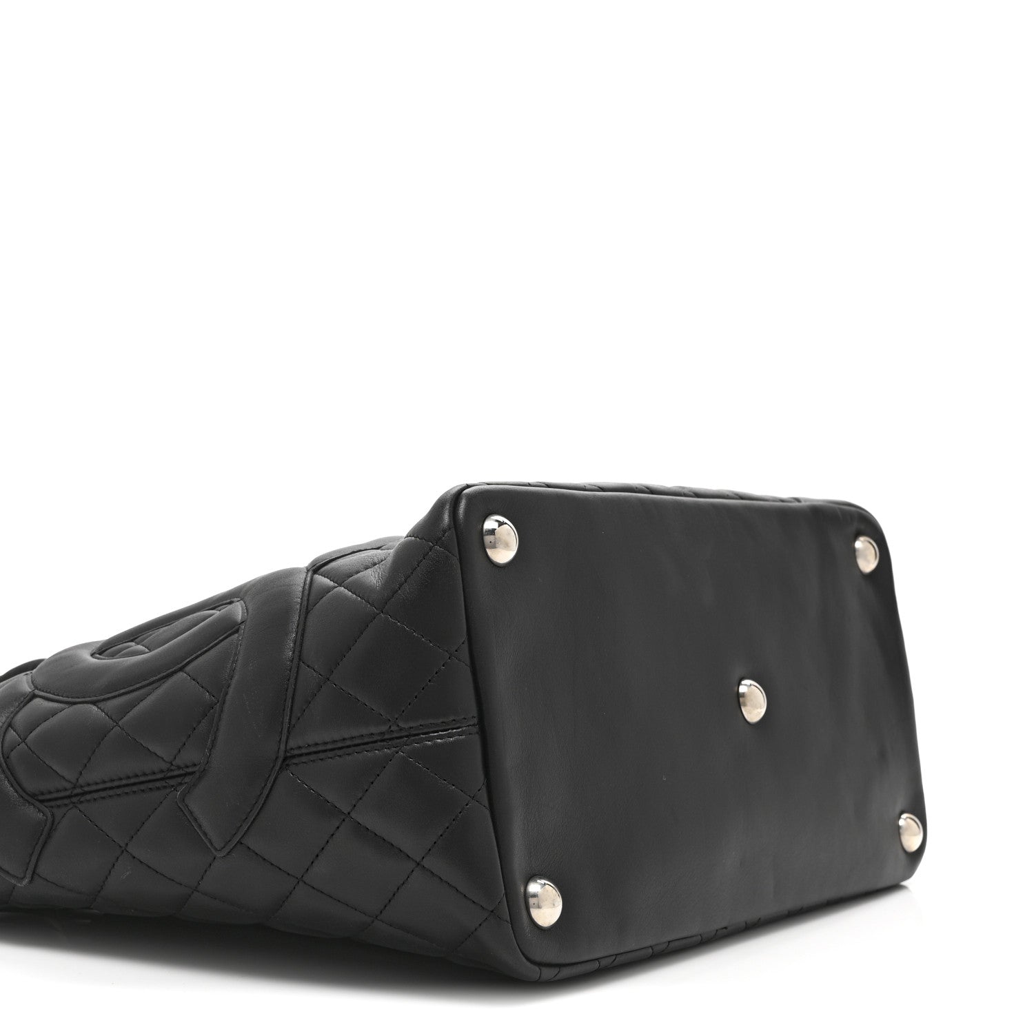 Chanel Calfskin Quilted Large Cambon Tote Black