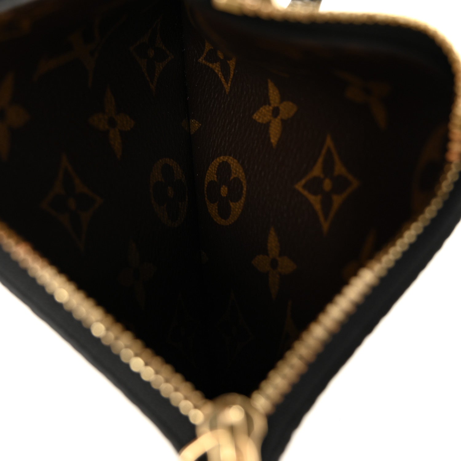 Louis Vuitton Calfskin Neverfull Inside Out MM Pochette Black
