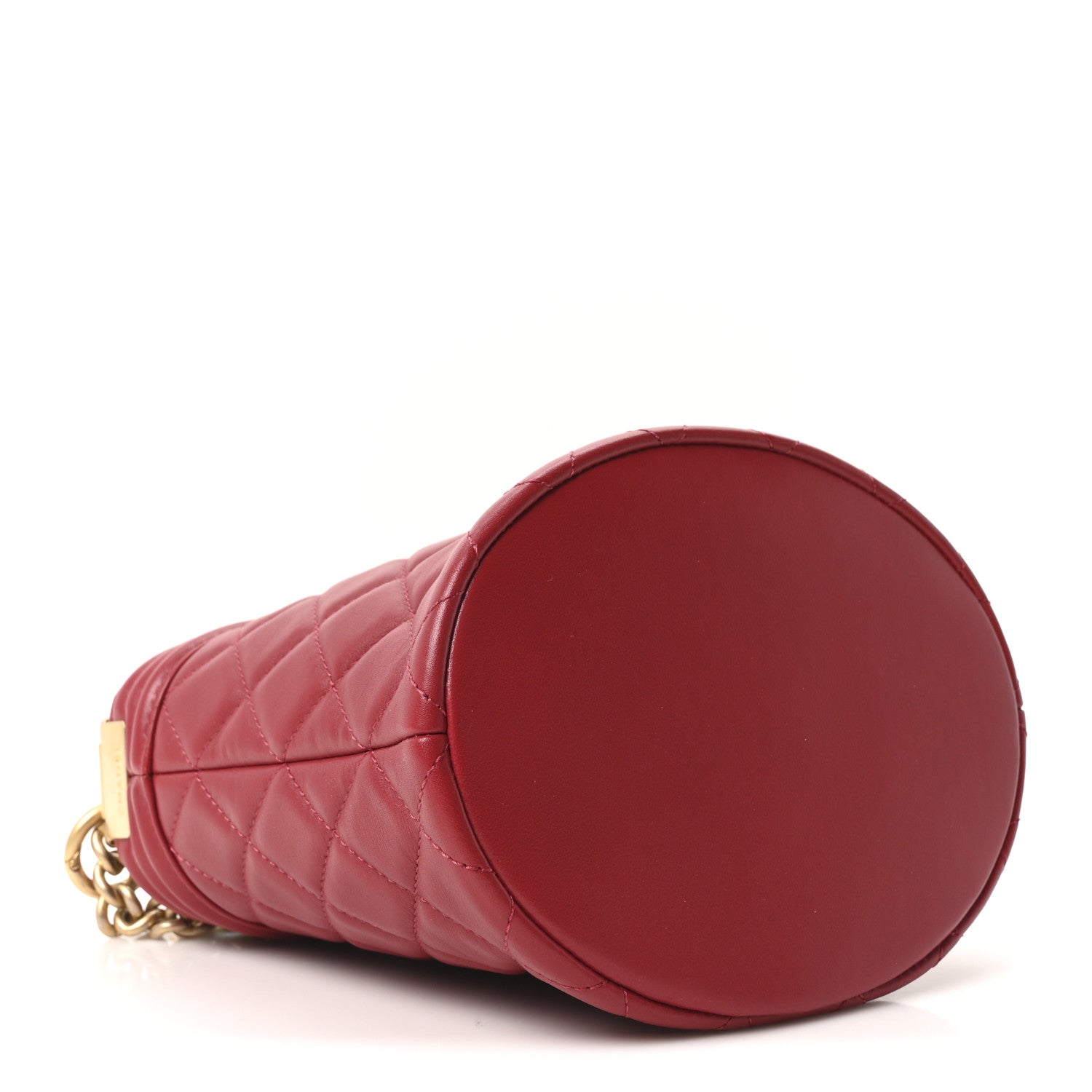 Chanel Calfskin Quilted Boy Bucket Bag Red