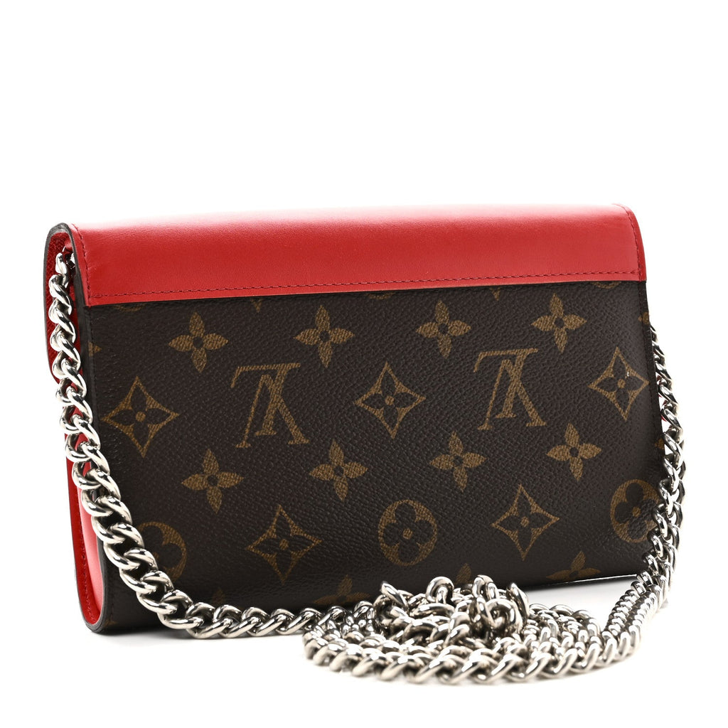 Louis Vuitton Monogram Tribal Mask Chain Wallet Rouge