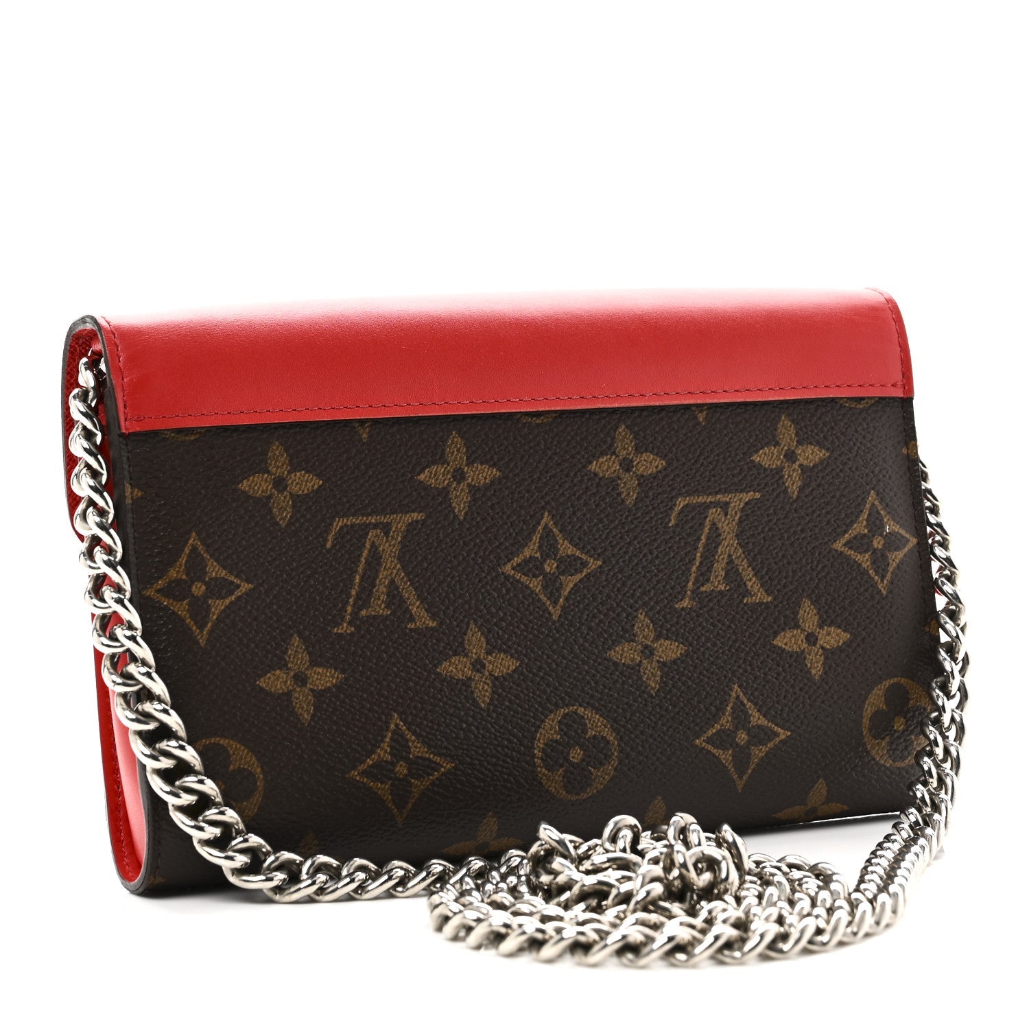Louis Vuitton Monogram Tribal Mask Chain Wallet Rouge