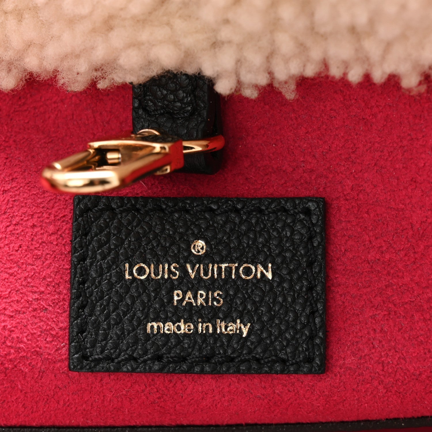 Louis Vuitton Calfskin Monogram Teddy Neverfull MM Black