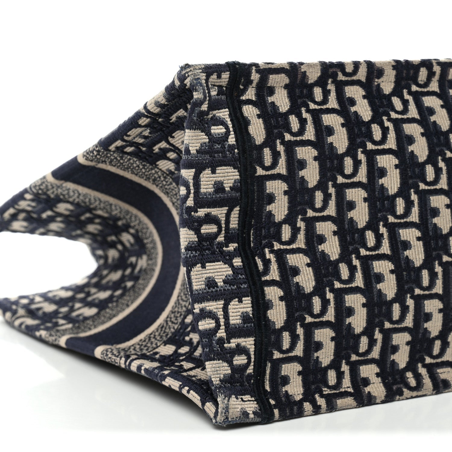 Christian Dior Oblique Medium Book Tote Blue Multicolor