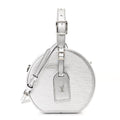 Louis Vuitton Metallic Epi Petite Boite Chapeau Silver