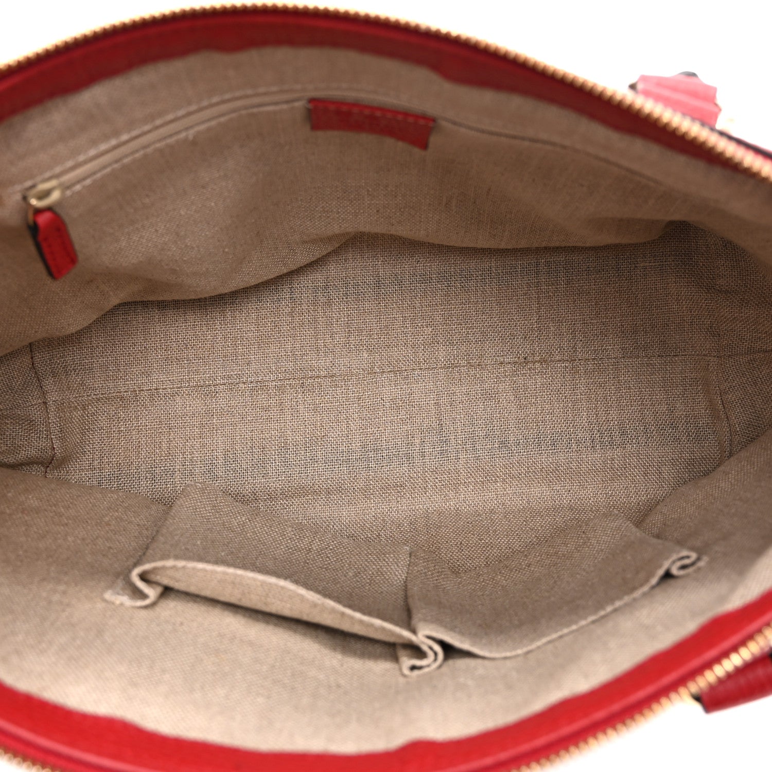Gucci Dollar Calfskin GG Charm Satchel Red