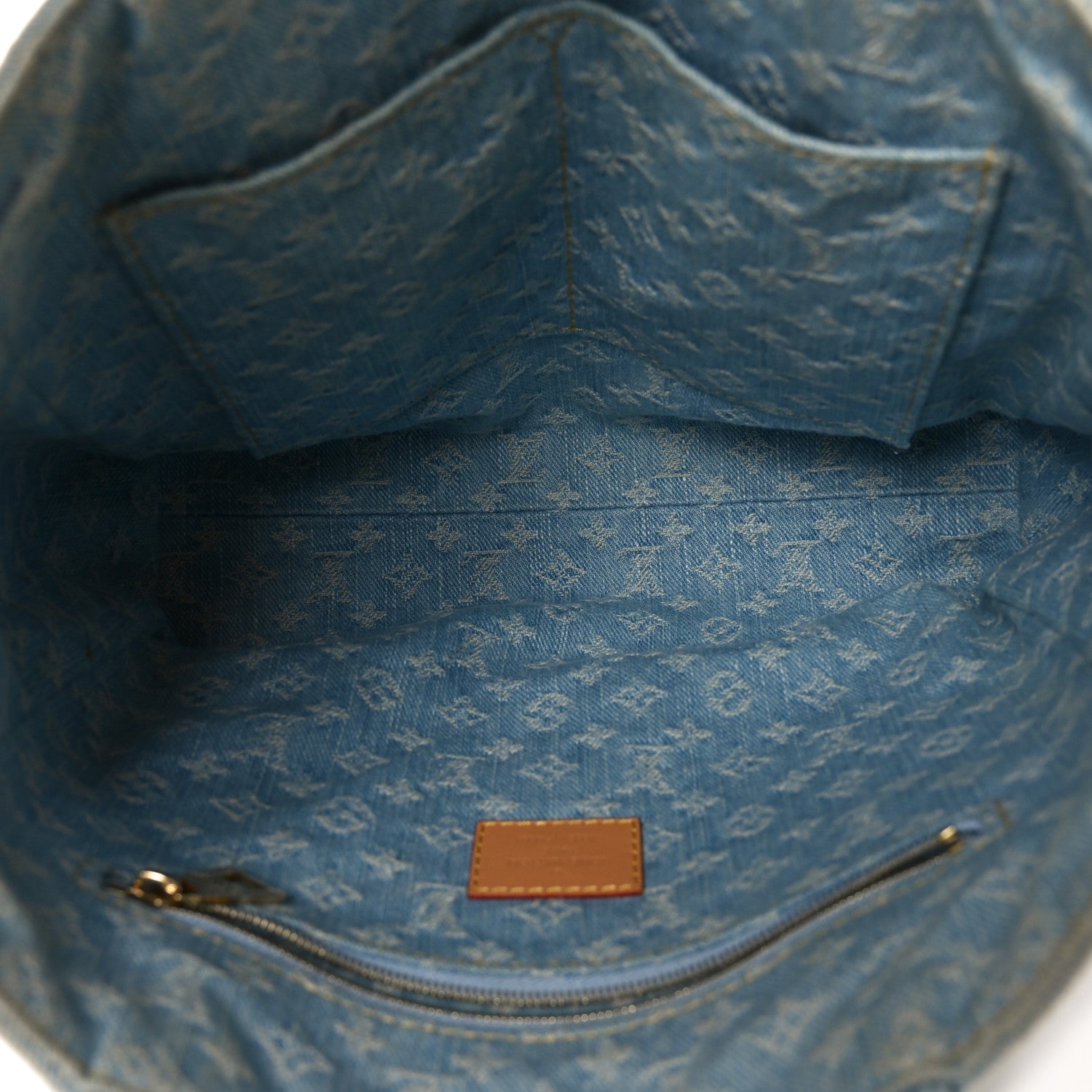 Louis Vuitton Monogram Washed Denim Let Go PM Sky Blue