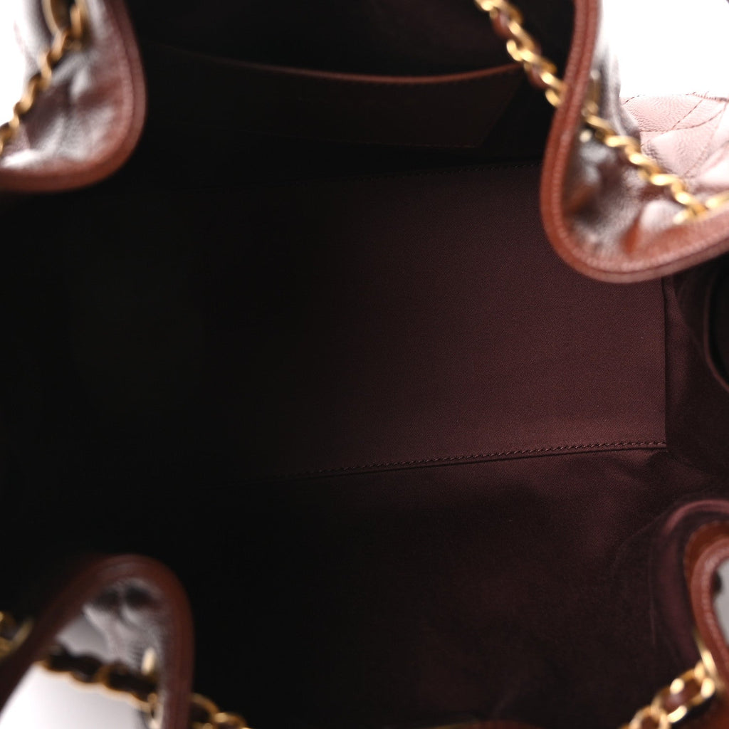 Chanel Caviar Quilted Small Chanel 25 Handbag Brown