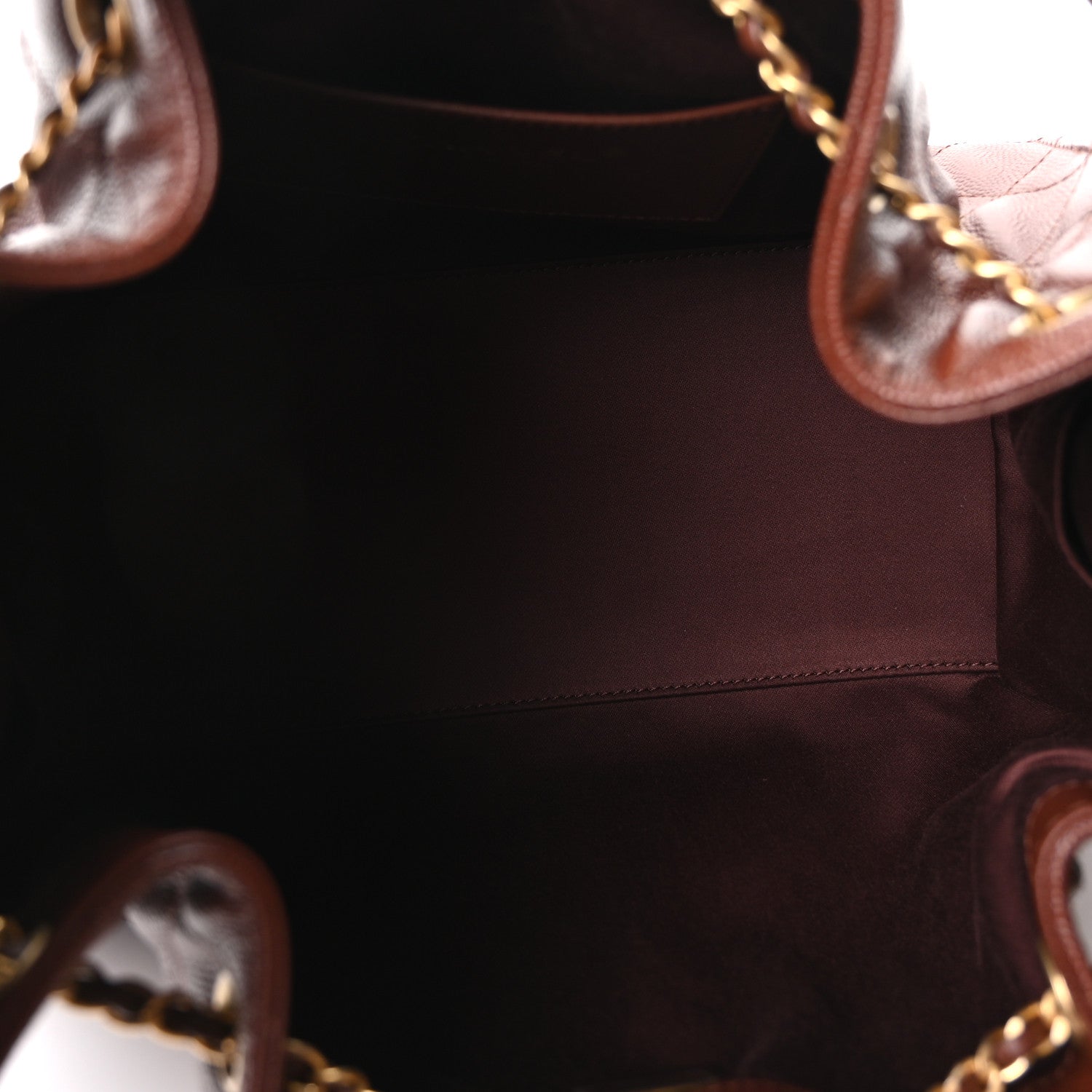 Chanel Caviar Quilted Small Chanel 25 Handbag Brown
