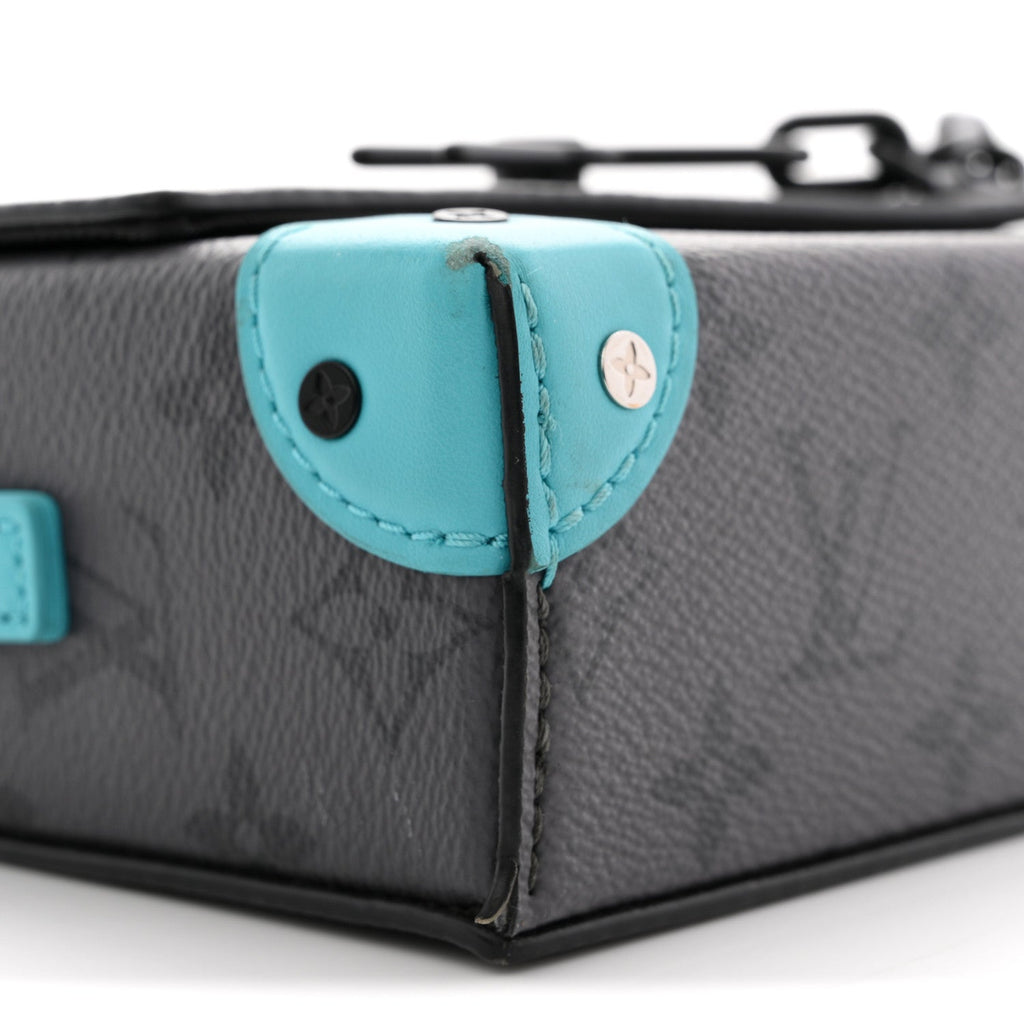 Louis Vuitton Reverse Monogram Eclipse Steamer Wearable Wallet Turquoise