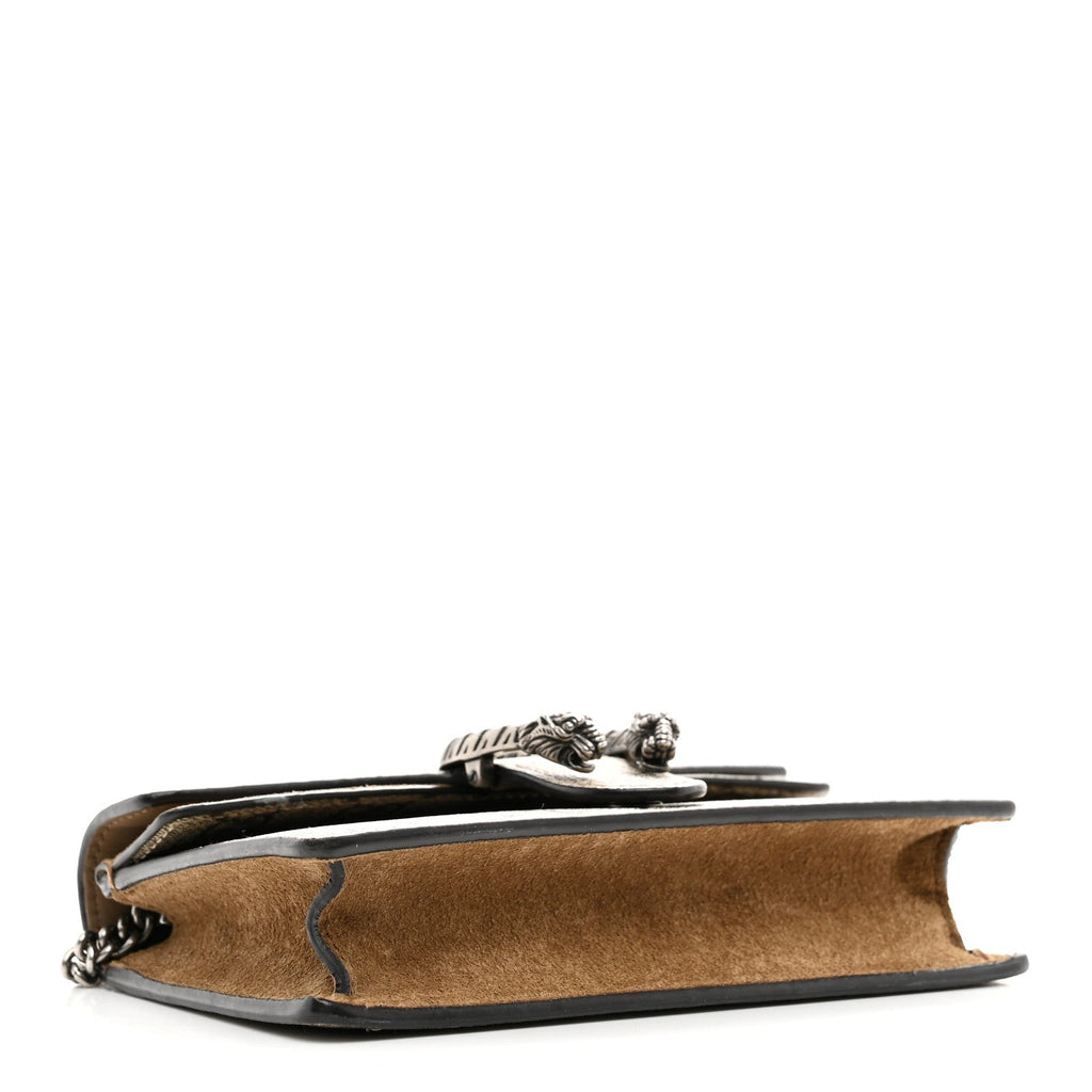 Gucci GG Supreme Monogram Super Mini Dionysus Shoulder Bag Taupe