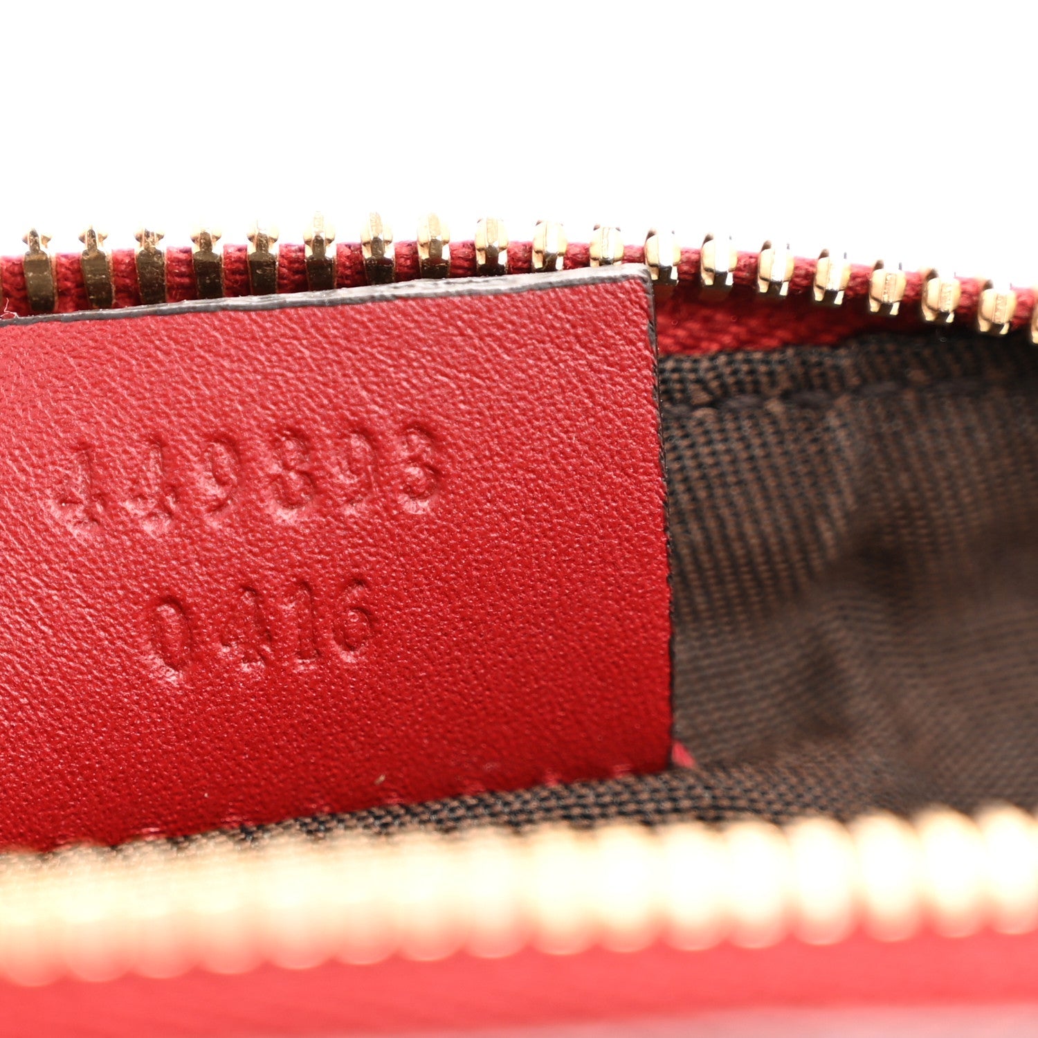Gucci Microguccissima GG Cosmetic Case Red