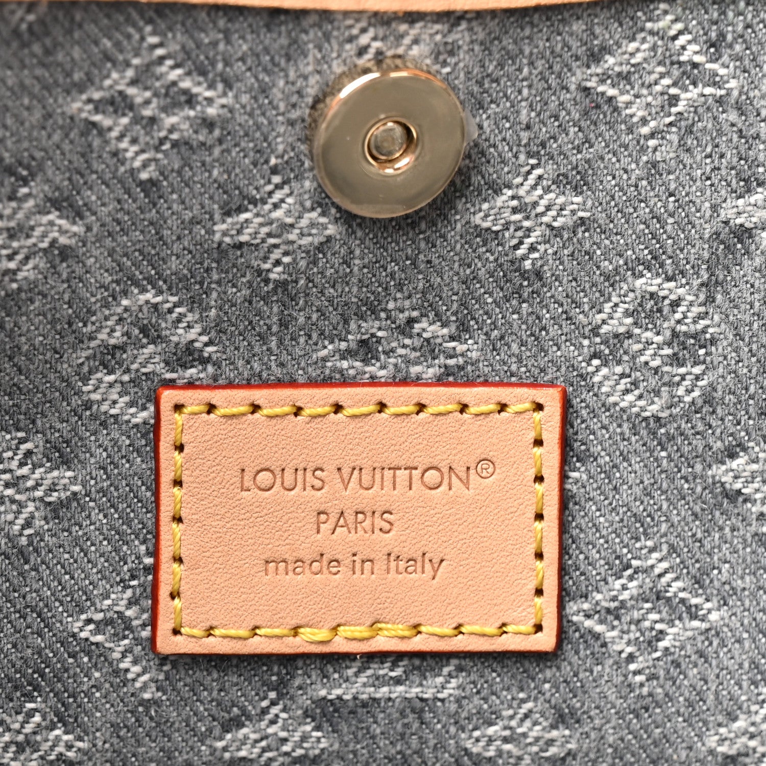 Louis Vuitton Monogram Denim CarryAll MM Washed Grey