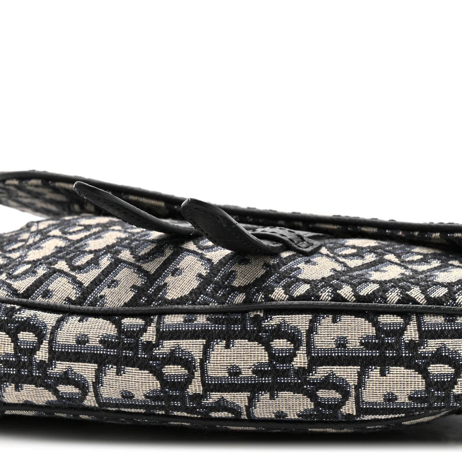 Christian Dior Oblique Mens Saddle Bag Blue