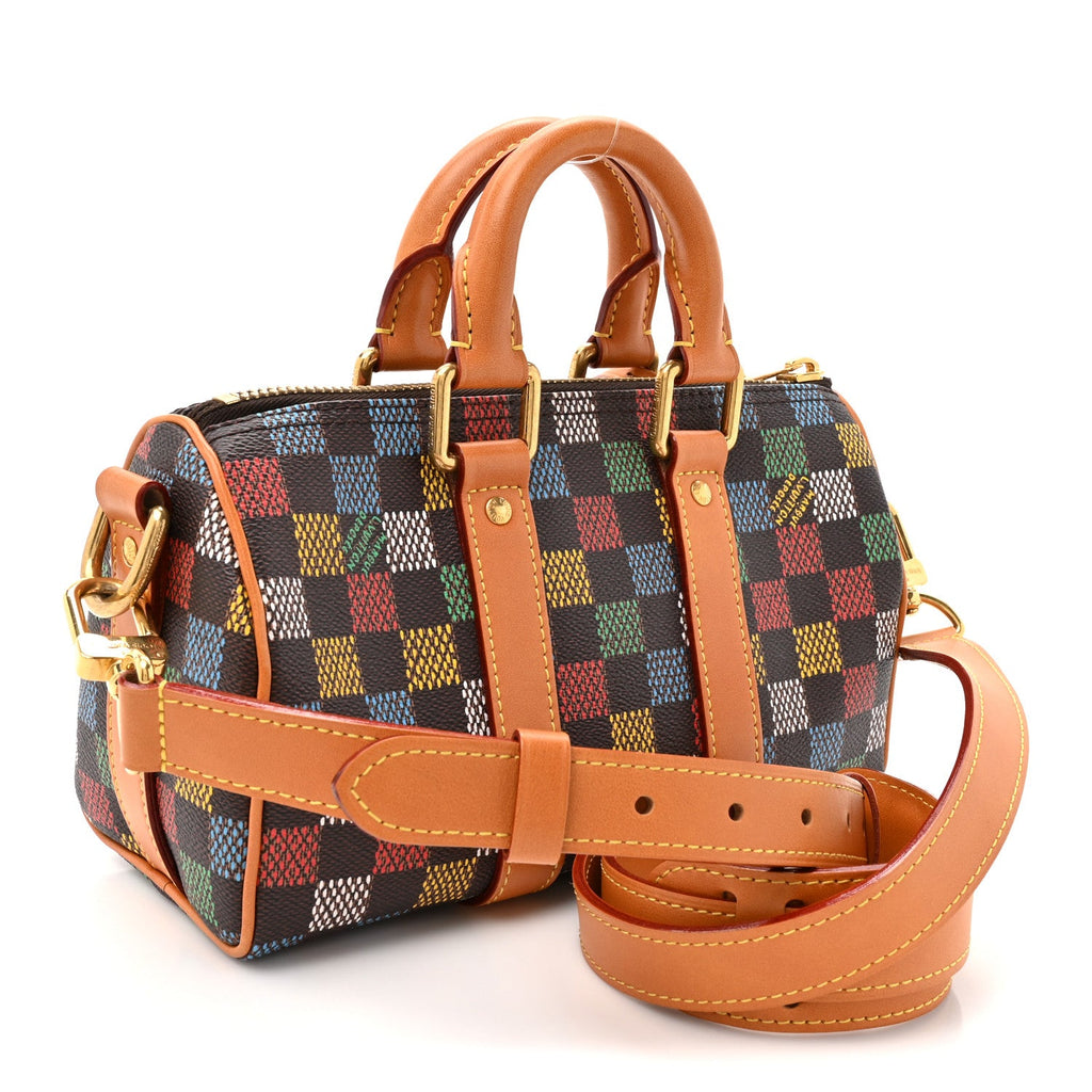 Louis Vuitton LV Vers Damier Ebene Keepall Bandouliere 25