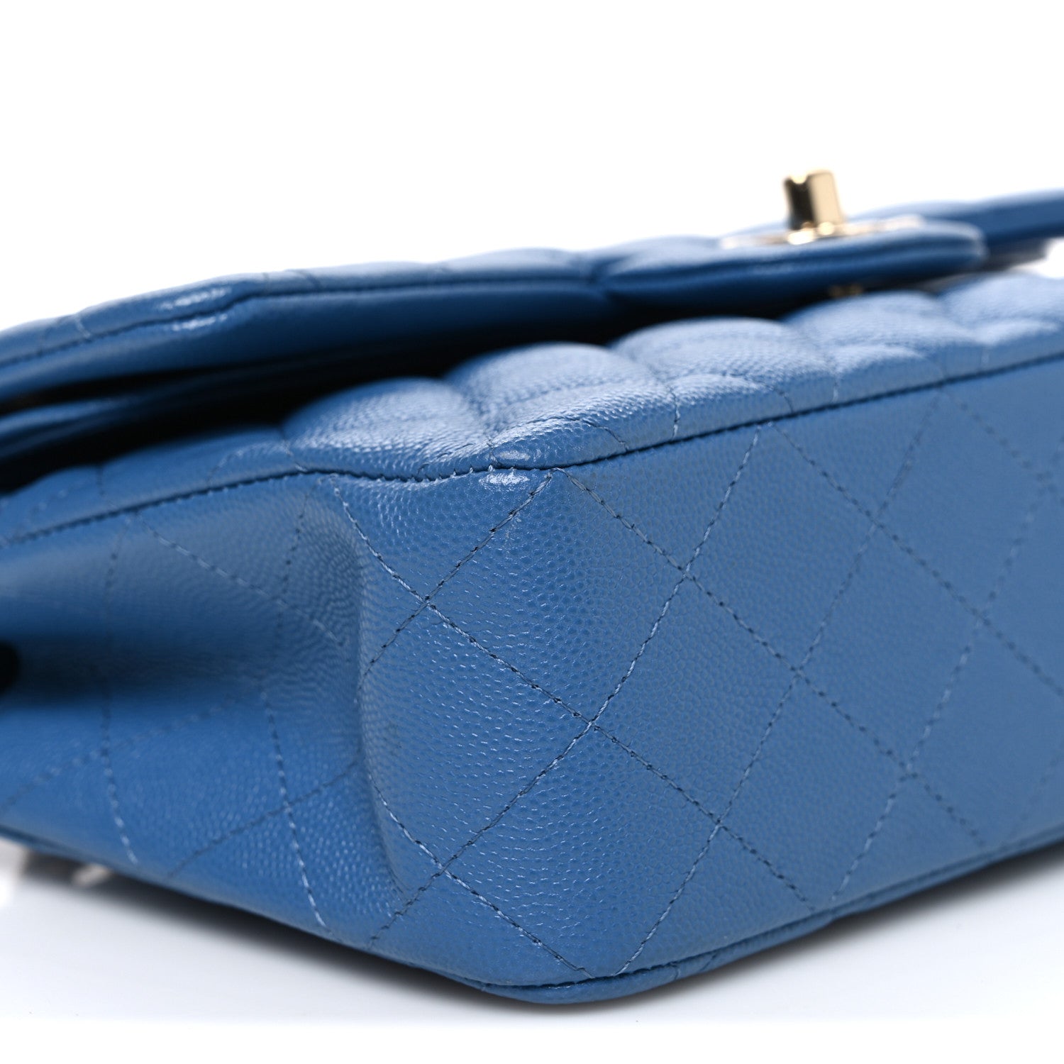 Chanel Caviar Quilted Medium Double Flap Blue