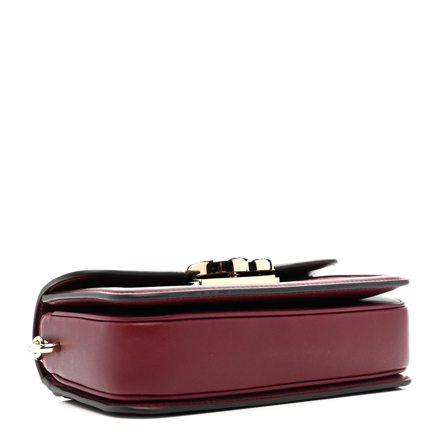 Gucci Crepe Wool Silk GG Monogram Go Small Shoulder Bag Rosso Ancora