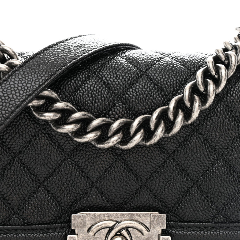 Chanel Caviar Quilted Small Boy Flap Black