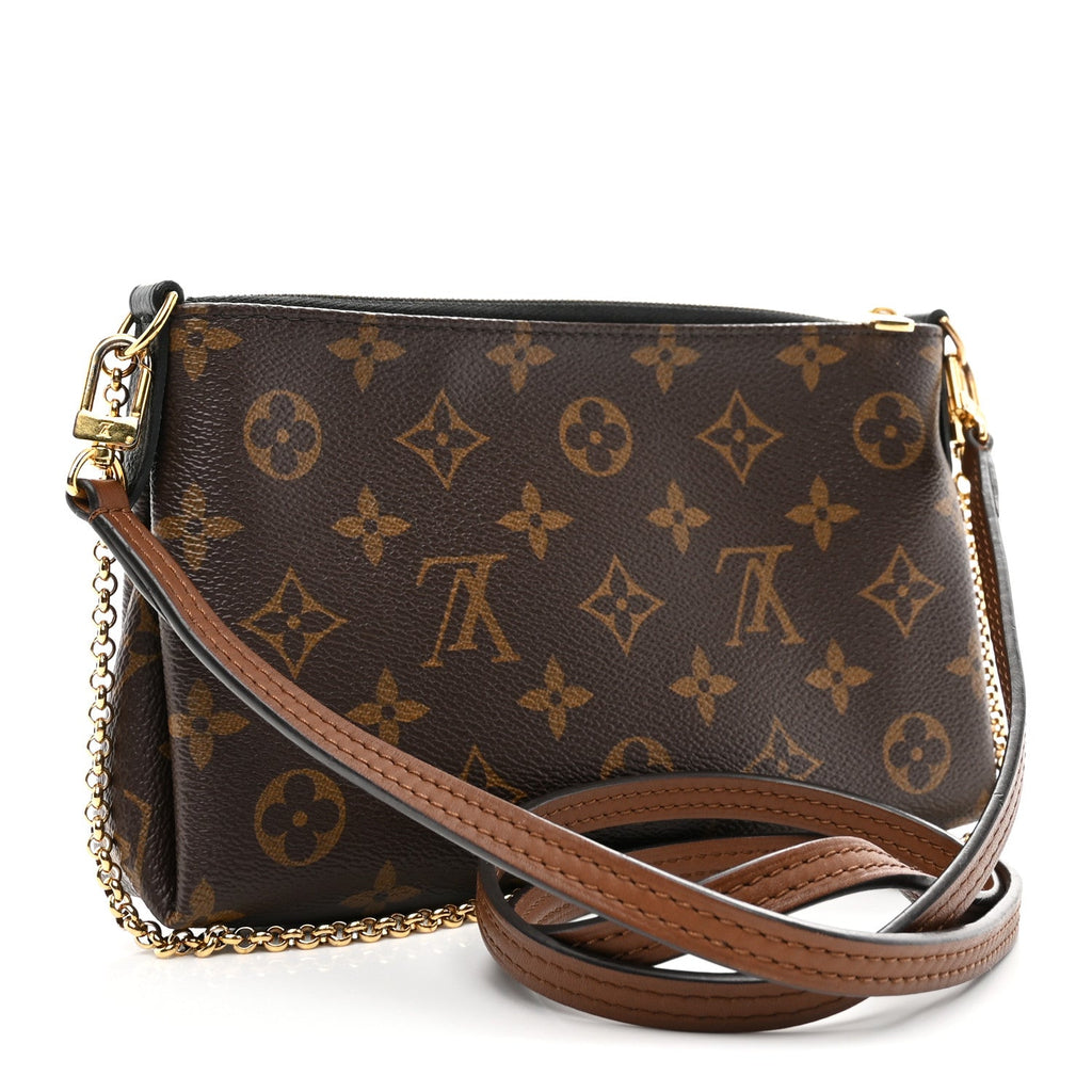 Louis Vuitton Monogram Pallas Clutch Black