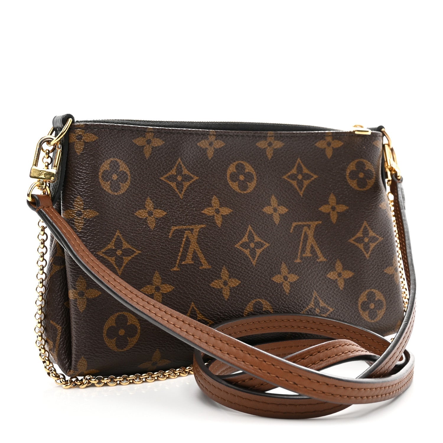 Louis Vuitton Monogram Pallas Clutch Black