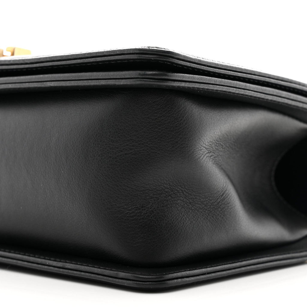 Chanel Lambskin Quilted Medium Boy Flap Black